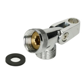 Hinged piece chrome-plated brass 1/2" ET x 1/2" IT