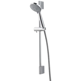 Rubinetteria per doccia Luco cromata con barra 600 mm