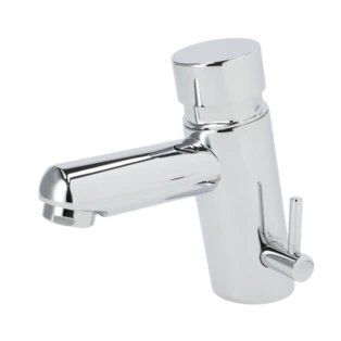 Self-closing tap for hot and cold water