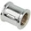 Double socket  IT/IT 1/2" chrome-plated brass