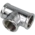 T-piece IT/IT/IT 3/4" chrome-plated brass