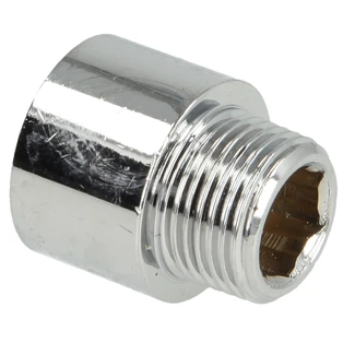 Prolunga rubinetto 3/8" x 15 mm ottone cromato