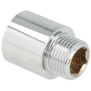 Prolunga rubinetto 3/8" x 20 mm ottone cromato