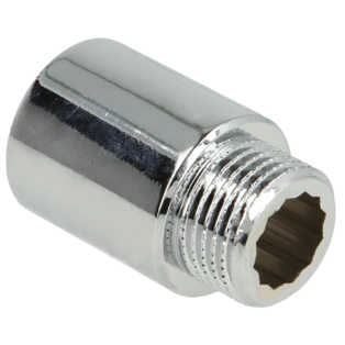 Prolunga rubinetto 1/2" x 30 mm ottone cromato