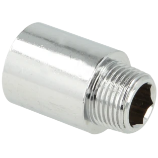 Prolunga rubinetto 3/4" x 25 mm ottone cromato
