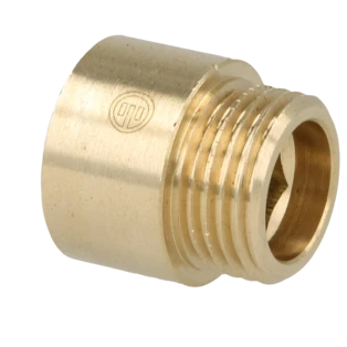 Rallonge de robinet 3/8" x 15 mm laiton blanc
