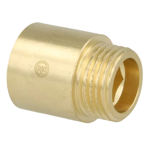 Rallonge de robinet 3/4" x 25 mm laiton blanc