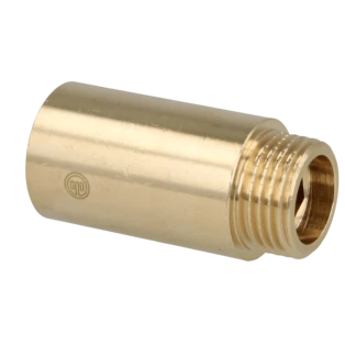 Rallonge de robinet 3/4" x 40 mm laiton blanc