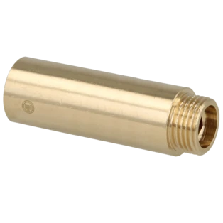 Rallonge de robinet 3/4" x 100 mm laiton blanc