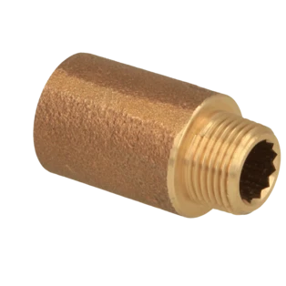 Kraanverlengstuk 3/8" x 30 mm brons