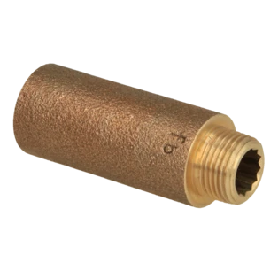 Kraanverlengstuk 3/8" x 50 mm brons