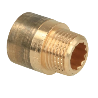 Kraanverlengstuk 1/2" x 20 mm brons