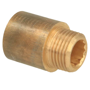 Kraanverlengstuk 1/2" x 25 mm brons
