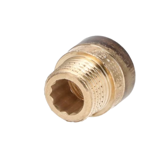 Kraanverlengstuk 1/2" x 12,5 mm brons