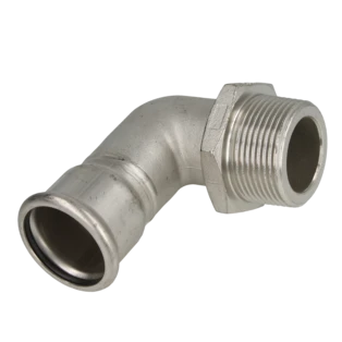 RVS persfitting verloopknie 18mmx1/2" US