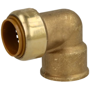 Tectite push-fit female elbow 90&deg; F/F 18 mm x 3/4"