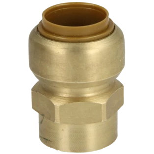 Tectite push-fit straight female connector 15 x 1/2 mm F/F