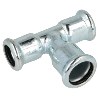 C-Stahl Pressfitting T-St&uuml;ck reduziert 15x18x15mm