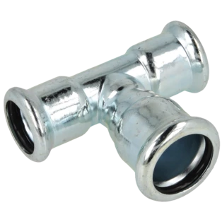 C-Stahl Pressfitting T-St&uuml;ck reduziert 18x22x18mm