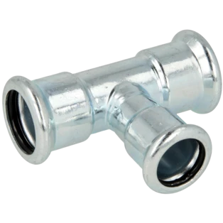 C-Stahl Pressfitting T-St&uuml;ck reduziert 28x15x28mm