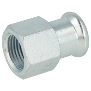 C-Stahl Pressfitting &Uuml;bergangsmuffe 18mmx3/4" I|IG