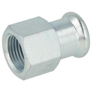 C-Stahl Pressfitting &Uuml;bergangsmuffe 22mmx3/4" I|IG