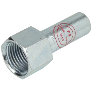 Carbon steel adaptors for press fittings M and V profiles