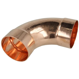 Raccord &agrave; braser cuivre coude 76 mm F/F