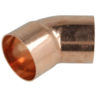 Raccord &agrave; braser cuivre coude 54 mm F/M