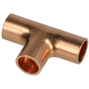 Raccord &agrave; braser cuivre t&eacute; 89 mm F/F/F