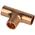 Solder fitting copper tee 6 mm F/F/F