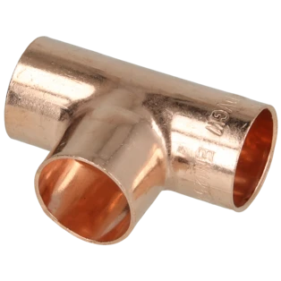 Raccord &agrave; braser cuivre t&eacute; 18 mm F/F/F