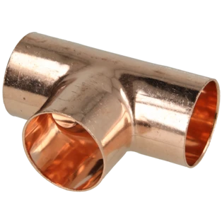 Raccord &agrave; braser cuivre t&eacute; 35 mm F/F/F
