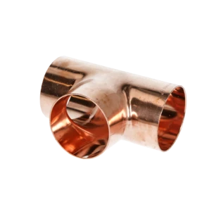 Raccord &agrave; braser cuivre t&eacute; 67 mm F/F/F