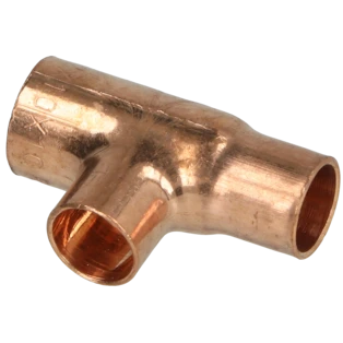 Raccord &agrave; braser cuivre t&eacute; r&eacute;duit 12 x 10 x 10 mm F/F/F