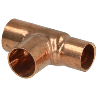 Raccord &agrave; braser cuivre t&eacute; r&eacute;duit 12 x 12 x 10 mm F/F/F