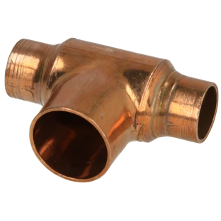 Raccord &agrave; braser cuivre t&eacute; r&eacute;duit 15 x 22 x 15 mm F/F/F