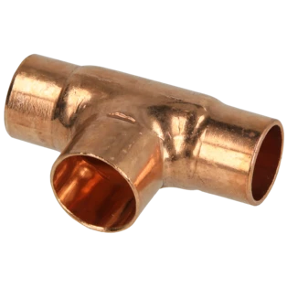 Raccord &agrave; braser cuivre t&eacute; r&eacute;duit 16 x 18 x 16 mm F/F/F
