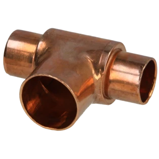 Raccord &agrave; braser cuivre t&eacute; r&eacute;duit 16 x 22 x 16 mm F/F/F