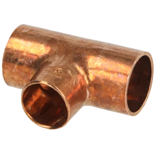 Raccord &agrave; braser cuivre t&eacute; r&eacute;duit 18 x 15 x 18 mm F/F/F