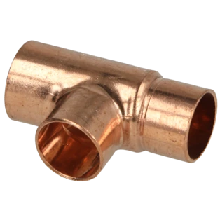 Raccord &agrave; braser cuivre t&eacute; r&eacute;duit 18 x 16 x 16 mm F/F/F