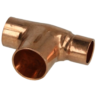 Raccord &agrave; braser cuivre t&eacute; r&eacute;duit 18 x 22 x 15 mm F/F/F