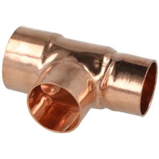 Raccord &agrave; braser cuivre t&eacute; r&eacute;duit 42 x 35 x 35 mm F/F/F