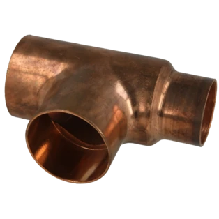 Raccord &agrave; braser cuivre t&eacute; r&eacute;duit 54 x 54 x 42 mm F/F/F