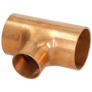Raccord &agrave; braser cuivre t&eacute; r&eacute;duit 76 x 54 x 76 mm F/F/F