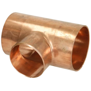 Raccord &agrave; braser cuivre t&eacute; r&eacute;duit 108 x 89 x 108 mm F/F/F