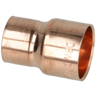 Raccord &agrave; braser cuivre manchon r&eacute;duit 22 x 18 mm F/F
