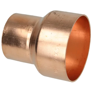 Raccord &agrave; braser cuivre manchon r&eacute;duit 76 x 54 mm F/F