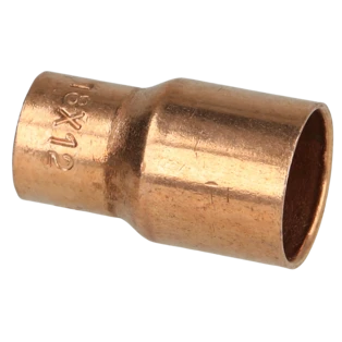Raccord &agrave; braser cuivre nipple 18 x 12 mm M/F