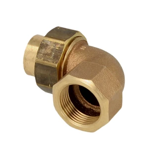 Soldeerfitting roodkoper kniekoppeling 16 mm x 1/2" bi/IS conisch dichtend